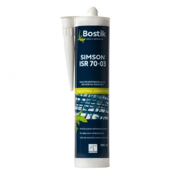 Bostik Simson ISR 7003 Beyaz Endüstriyel Elastik Yapıştırıcı ve Sızdırmazlık Mastiği