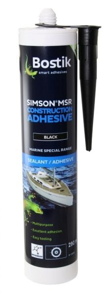Bostik Simson MSR CA SSKF Siyah 290 ml  Marin Uygulamalar İçin Kalıcı Elastik Yapıştırıcı ve Mastik