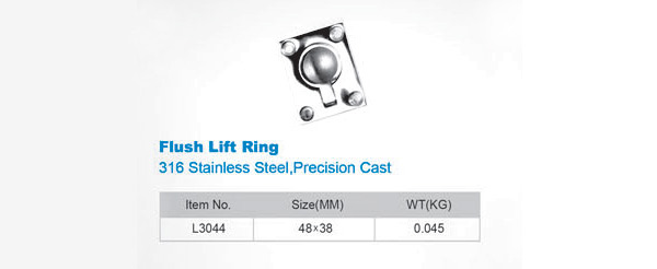 Lostwax L3044 (Flush Lift Ring) Gömme Kulp