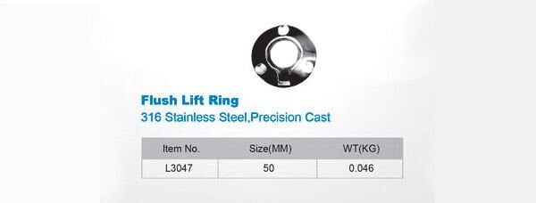 Lostwax L3047 (Flush Lift Ring) Gömme Kulp